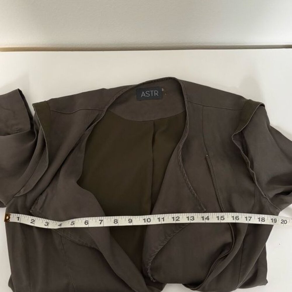 ASTR Jacket Size Small Moto Olive Green Rebellious Grunge Cyber Punk Streetwear - Picture 6 of 12